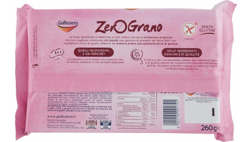 Galbusera - ZeroGrano Frollini con Miele Millefiori, senza Glutine