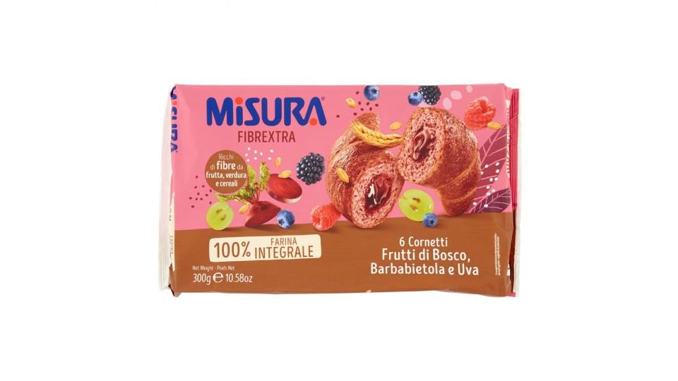 Misura, Fibrextra cornetti integrali frutti di bosco uva e barbabietola