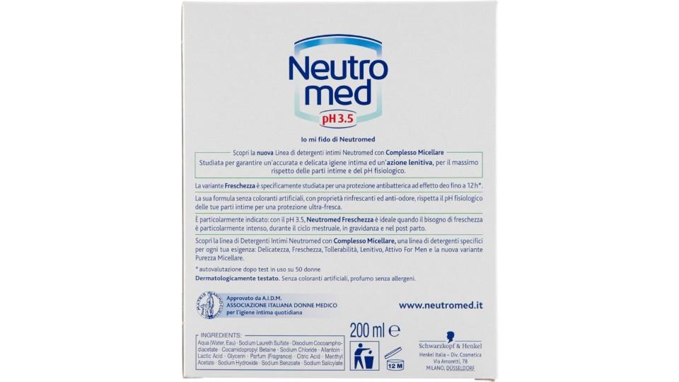 Neutromed, pH 3.5 Freschezza detergente intimo con complesso micellare