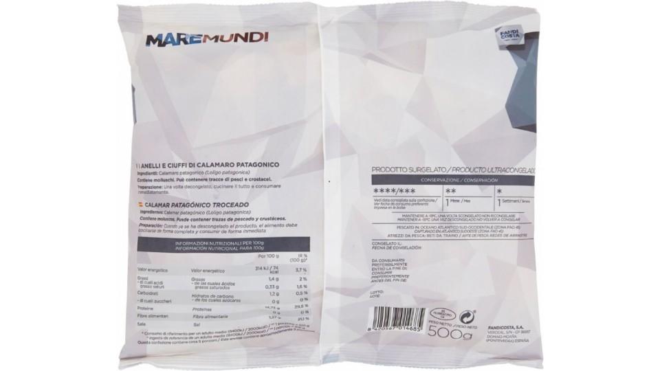 Maremundi, anelli e ciuffi di calamaro patagonico surgelato