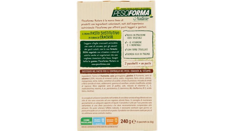 Pesoforma, pasti dimagranti cracker al sesamo