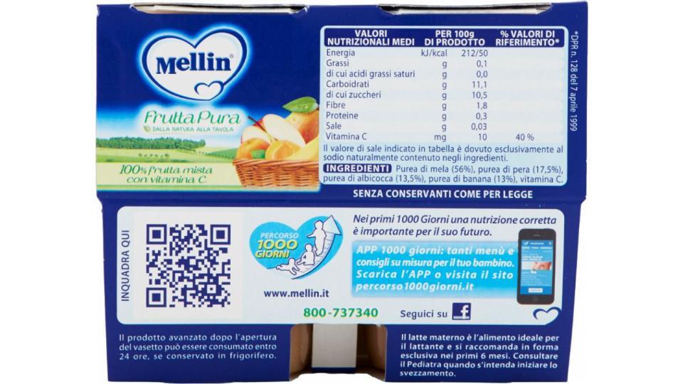 Mellin,  Frutta Pura 100% frutta mista con vitamina C