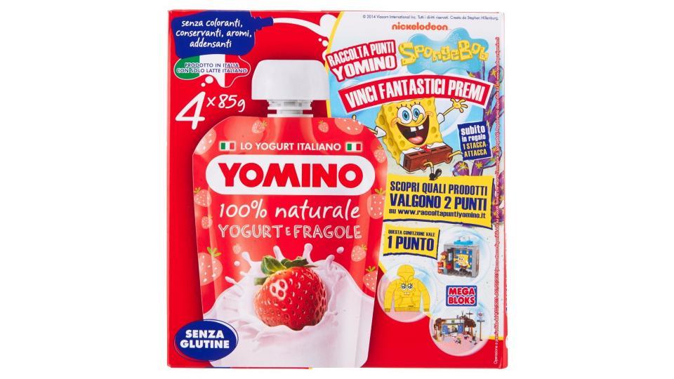 Yomino 100% Naturale yogurt e fragole