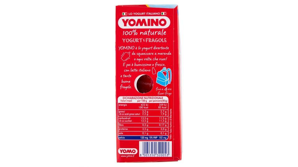 Yomino 100% Naturale yogurt e fragole