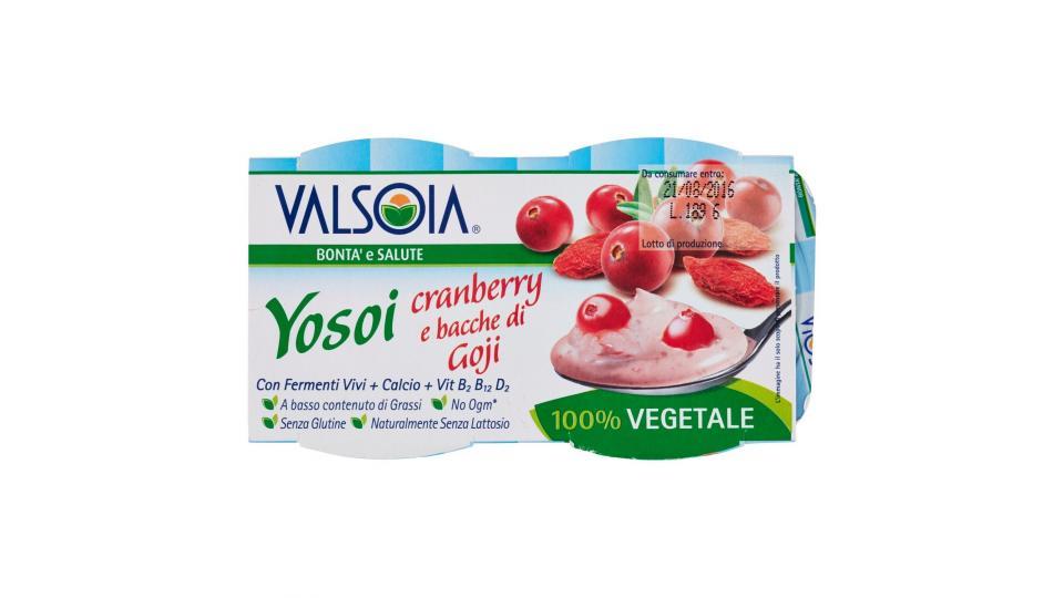 Valsoia Bontà e Salute Yosoi cranberry e bacche di Goji