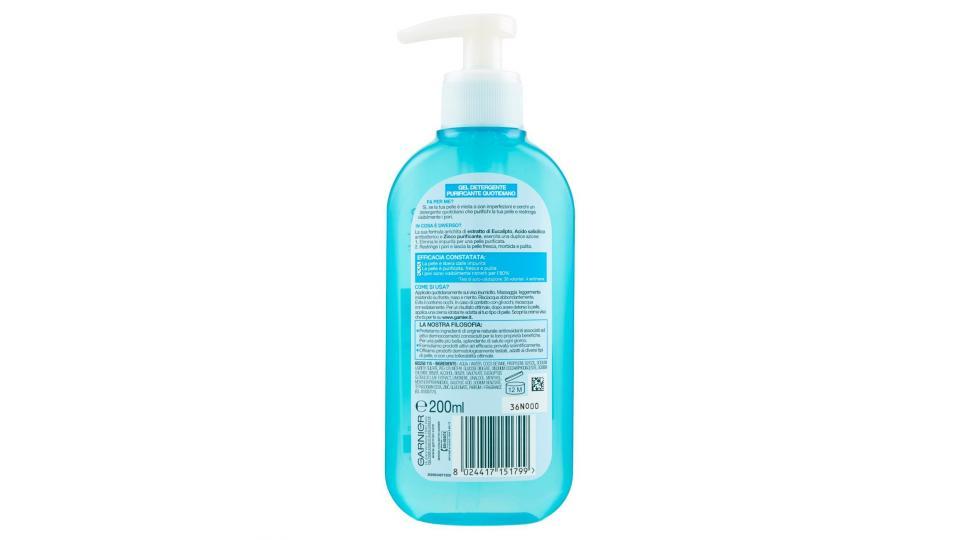 Garnier Pure Active Gel Detergente Purificante Quotidiano per Pelli Miste con Imperfezioni