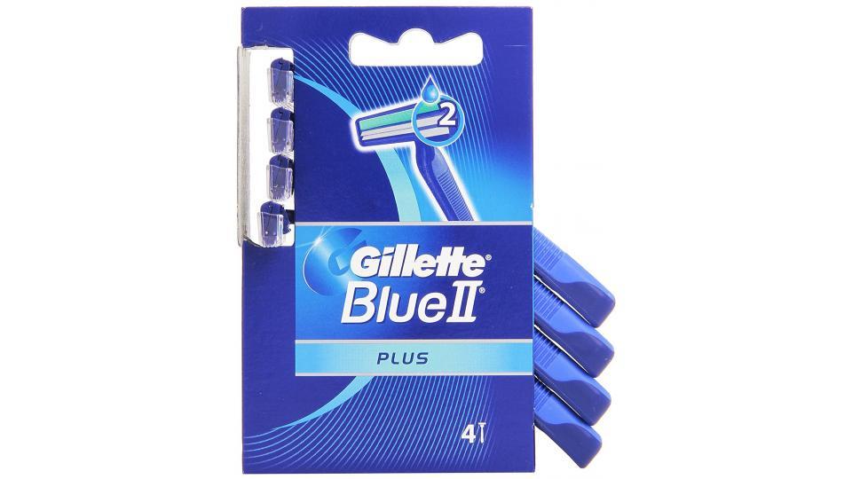 Gillette - Blue II Plus, Rasoi Usa e Getta, Confezione da 4