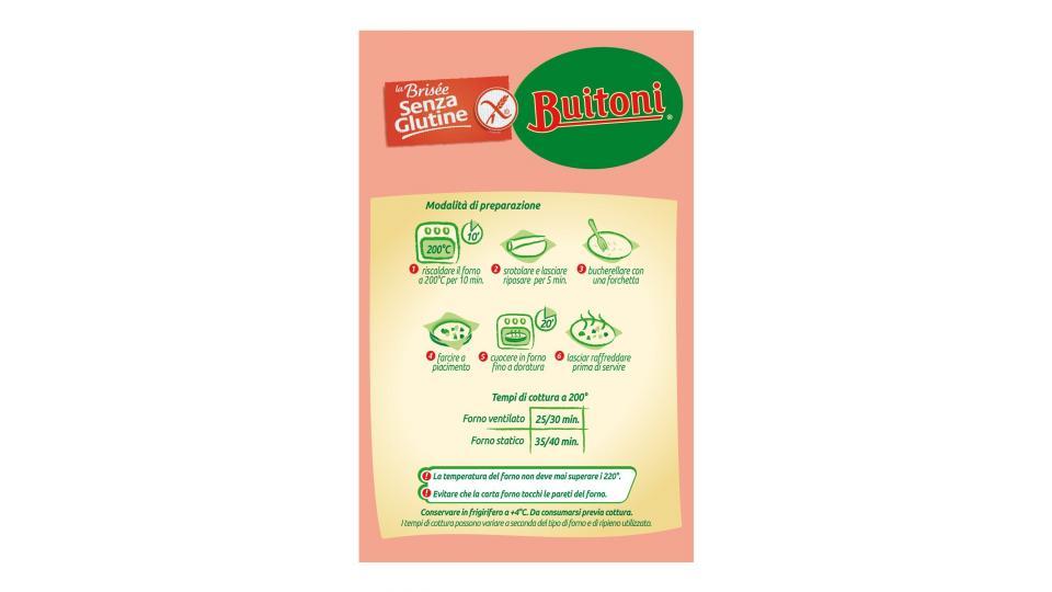 BUITONI LA BRISÉE SENZA GLUTINE Pasta brisée fresca rotonda rotolo