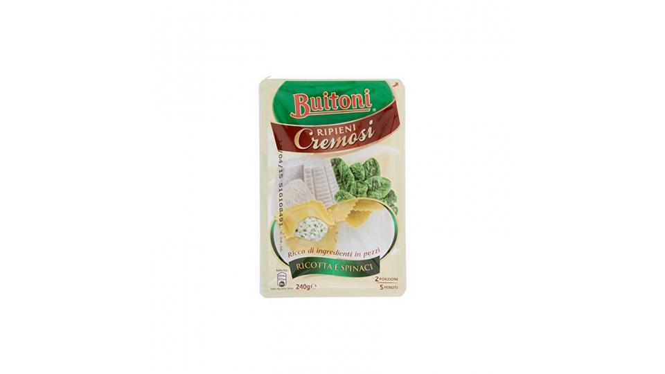 BUITONI RIPIENI CREMOSI RAVIOLI RICOTTA E SPINACI Pasta fresca all'uovo