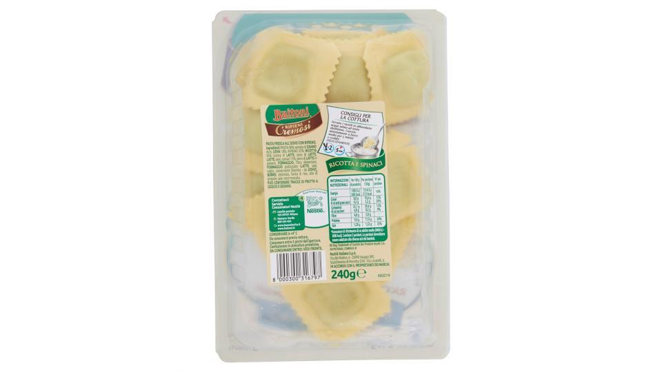 BUITONI RIPIENI CREMOSI RAVIOLI RICOTTA E SPINACI Pasta fresca all'uovo