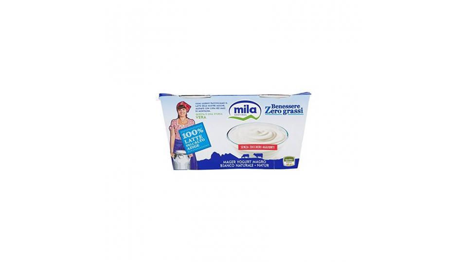 Mila Benessere Zero grassi Yogurt magro bianco naturale