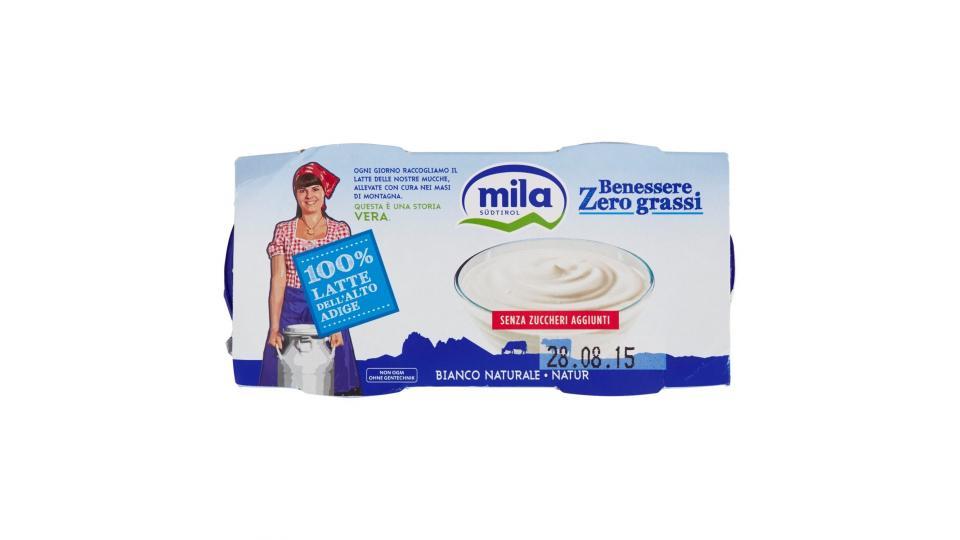 Mila Benessere Zero grassi Yogurt magro bianco naturale