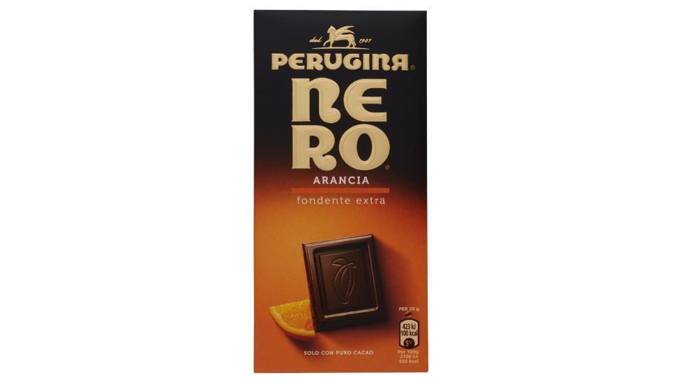 NERO PERUGINA Fondente Extra Arancia tavoletta di cioccolato fondente con granella di arancia