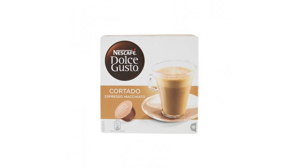 Nescafé Dolce Gusto Cortado Espresso Macchiato Caffè Macchiato 16 Capsule (16 Tazze)