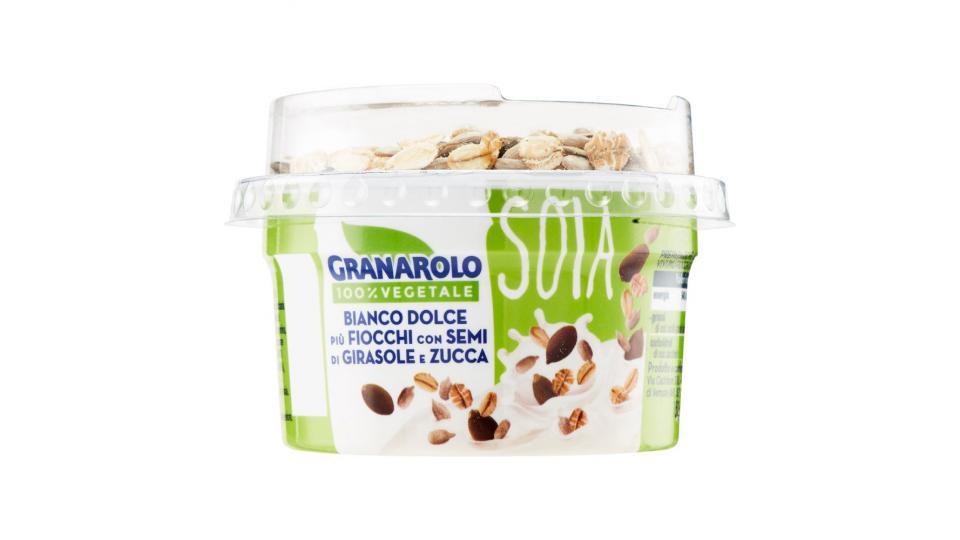Granarolo 100% Vegetale Soia Bianco Dolce più Fiocchi con Semi di Girasole e Zucca