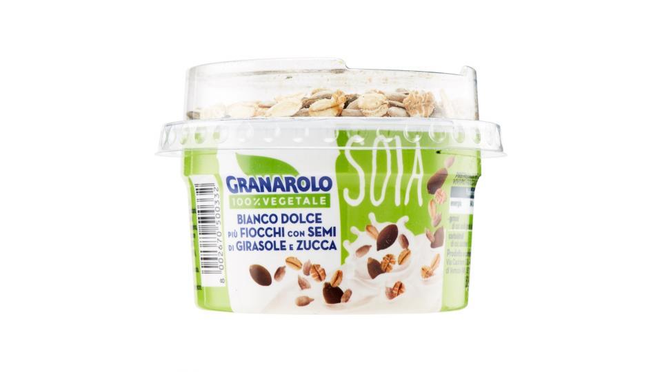 Granarolo 100% Vegetale Soia Bianco Dolce più Fiocchi con Semi di Girasole e Zucca