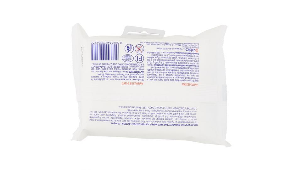 Fresh & Clean Milleusi Disinfettanti 20 Salviettine Umidificante