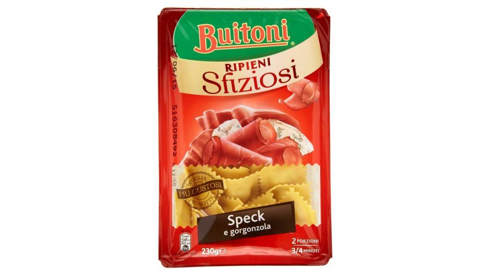 BUITONI RIPIENI SFIZIOSI RAVIOLI GORGONZOLA E SPECK Pasta fresca all'uovo