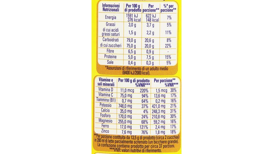 NESQUIK OPTI-START Cacao Solubile per Latte, Barattolo
