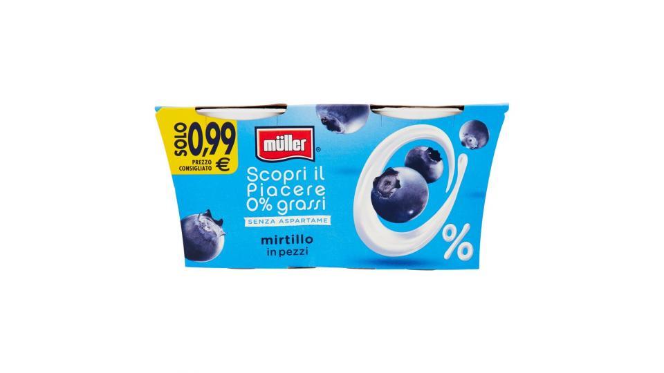 Müller 0% Mirtillo in pezzi