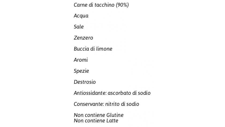 Liberamente Tacchino Limone e Zenzero