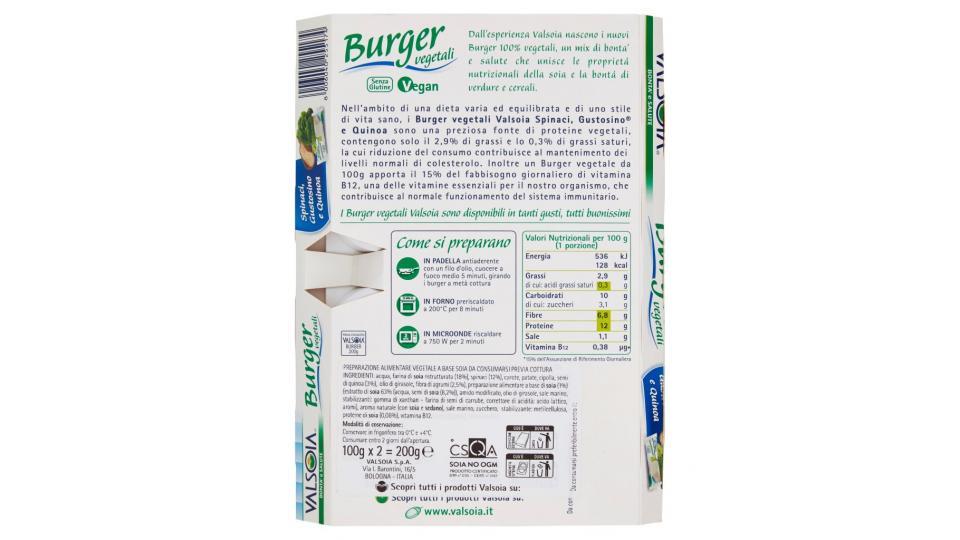 Burger Vegetali Spinaci, Gustosino e Quinoa