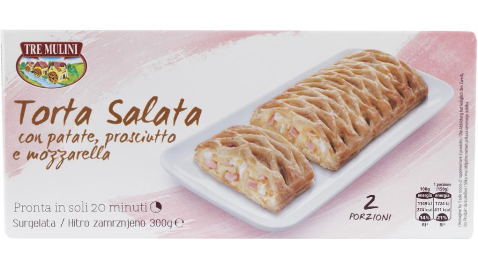 Torta Salata Patate Prosciutto e Mozzarella