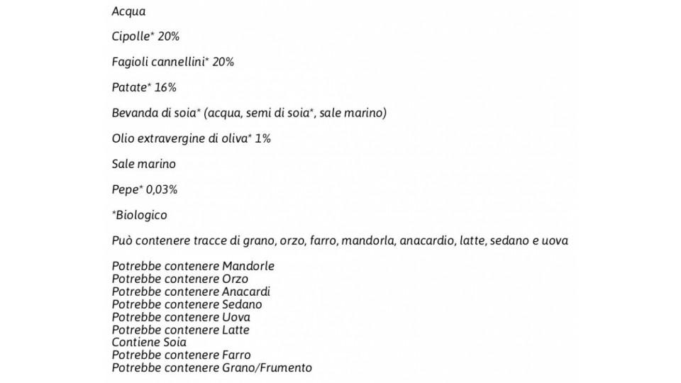 Vellutata con Cipolle e Cannellini Biologica
