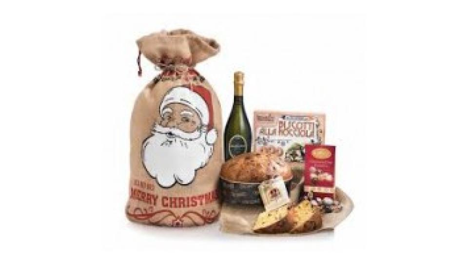 Sacco Santa Claus con Panettone 2018