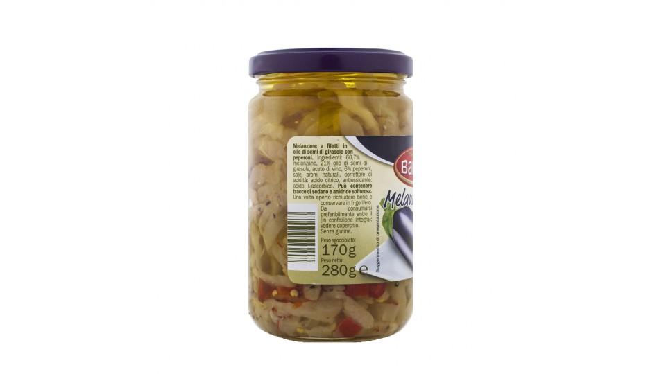 Melanzane a Filetti in Olio di Semi di Girasole