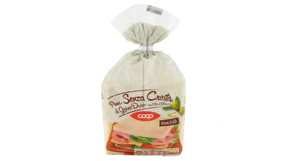 Pane senza Crosta di Grano Duro con Olio d'Oliva