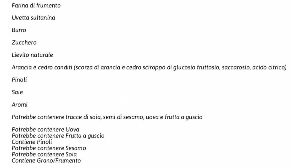 Pandolce Genovese Alto