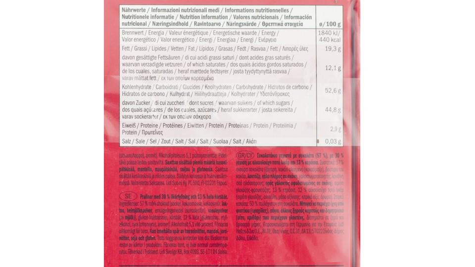 Cioccolatini con Ciliegia e Liquore