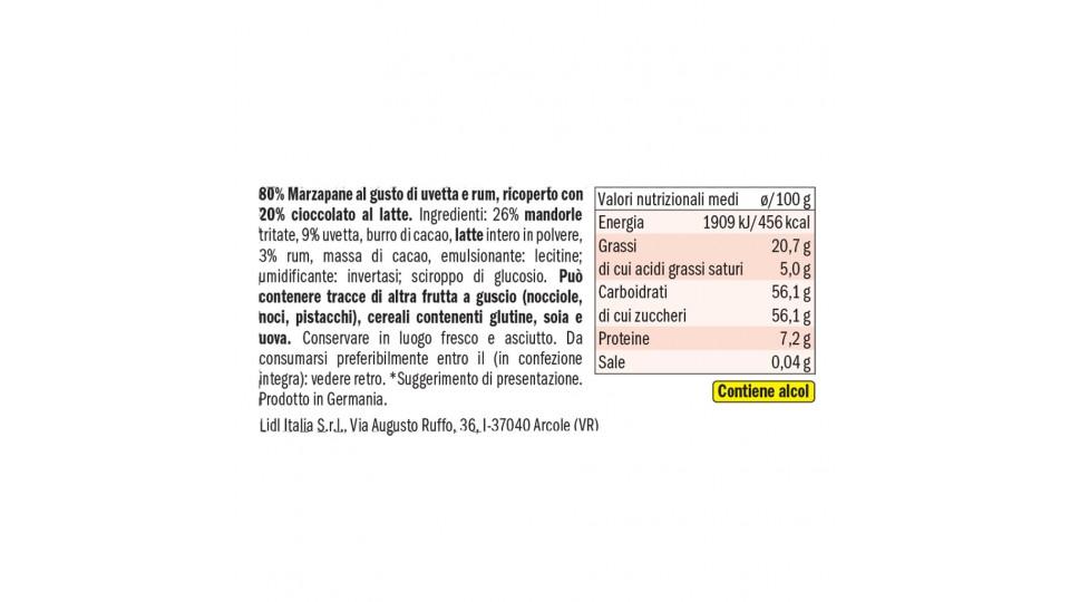 Marzapane Ripieno Rum e Uva