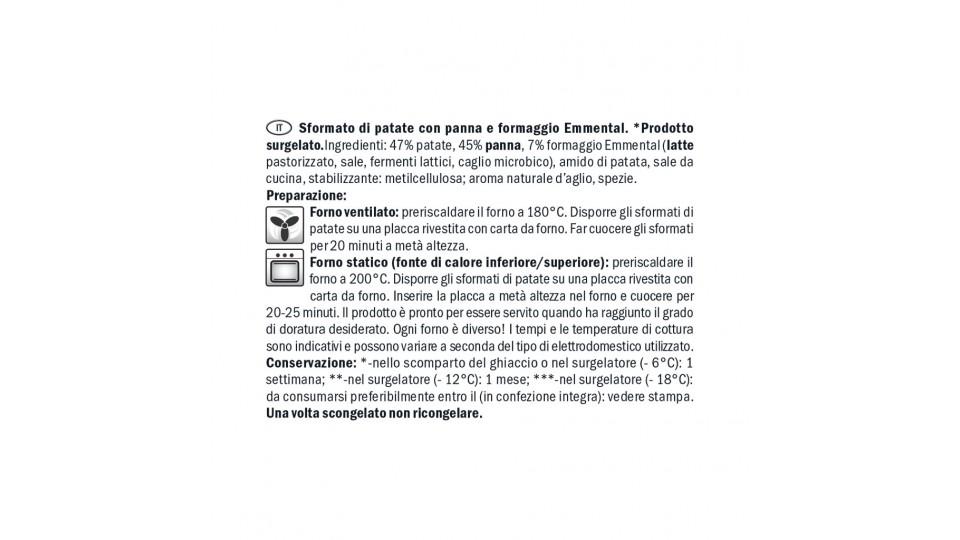 Sformatino di Patate con Panna e Formaggio