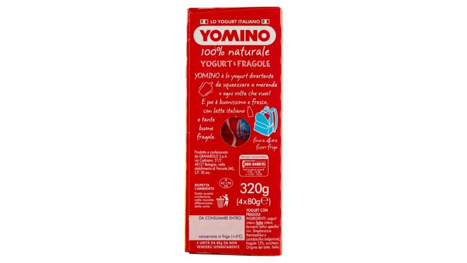 100% Naturale Yogurt e Fragole
