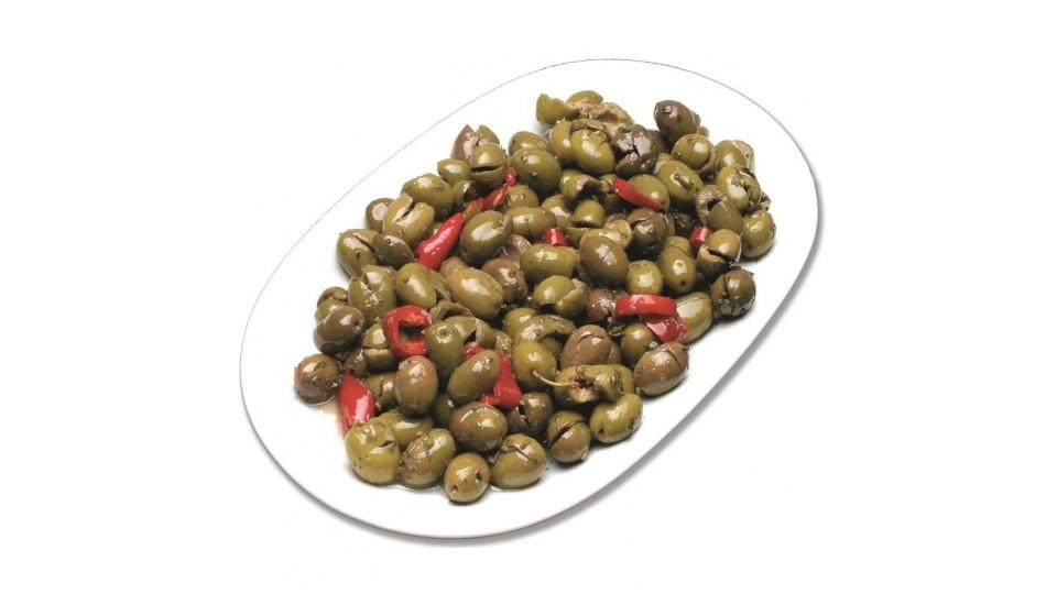Oliva Verde Schiacciata Condita
