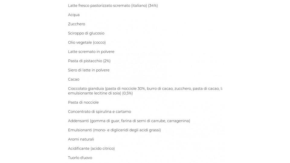 La Cremeria Pistacchio e Gianduia Novità