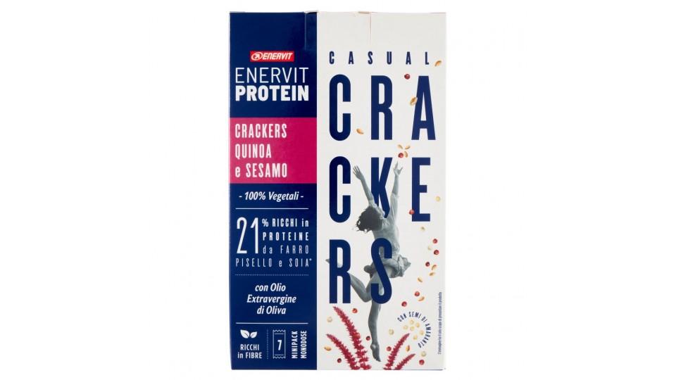 100% Vegetali Casual Crackers Crackers Quinoa e Sesamo 7 x 25 g