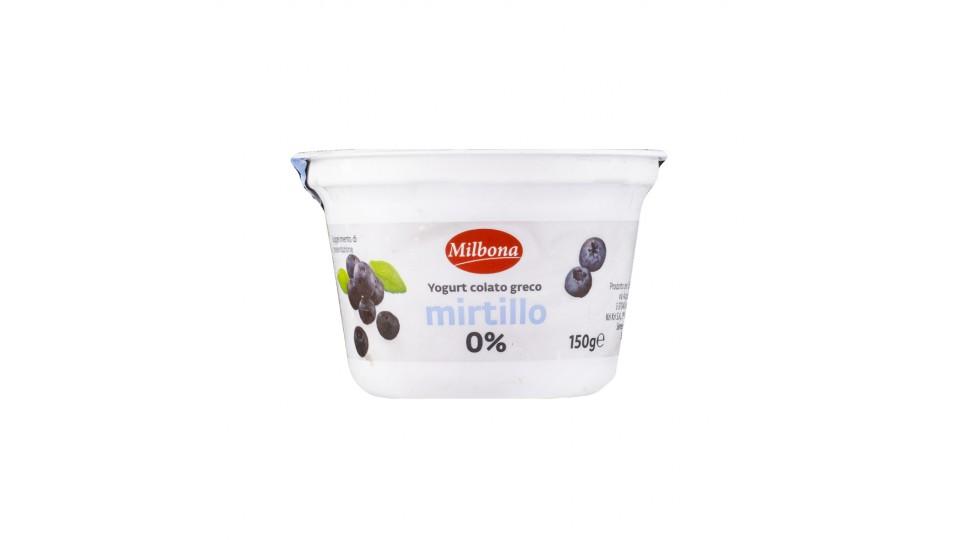 Yogurt Greco 0% Mirtillo