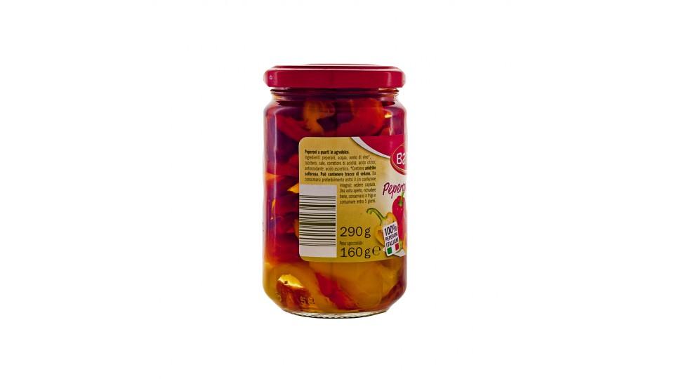 Peperoni a Quarti Rossi e Gialli in Agrodolce