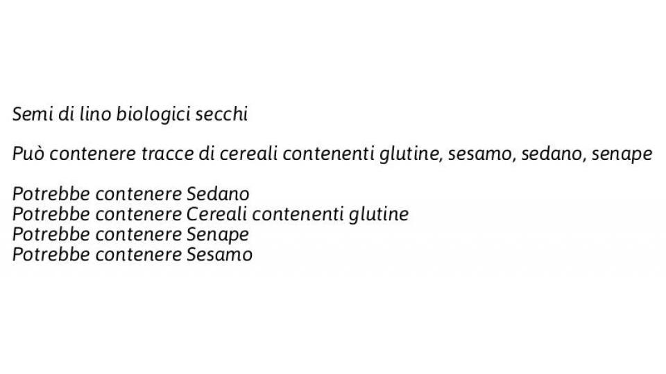 Semi Di Lino Biologici