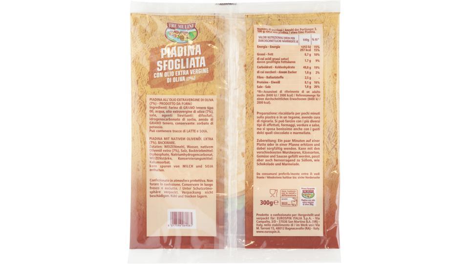 Piadina Sfogliata Olio Extra Vergine 3 Pz 