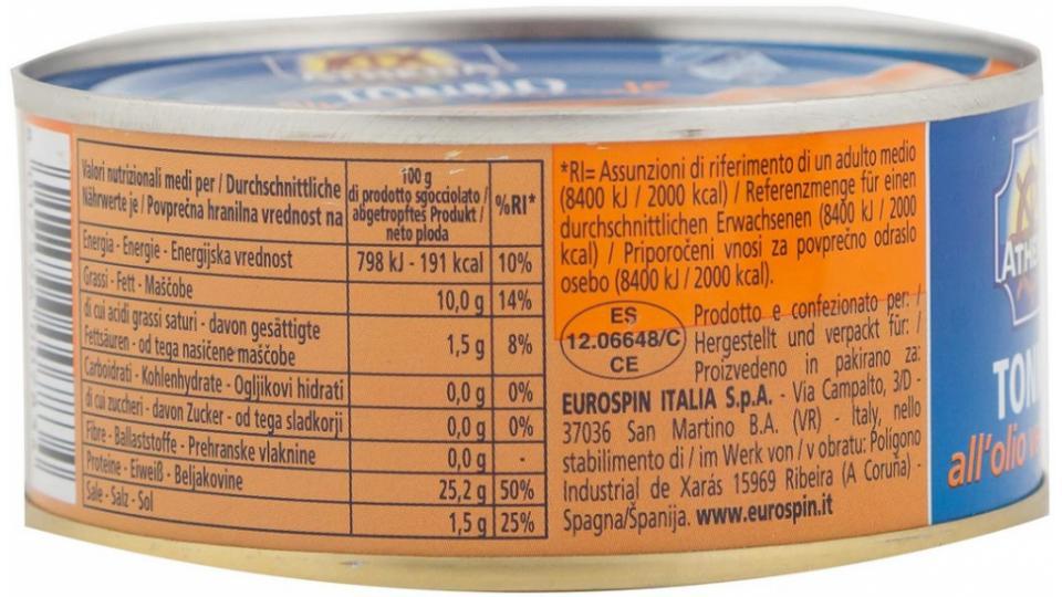 Tonno in Olio di Semi