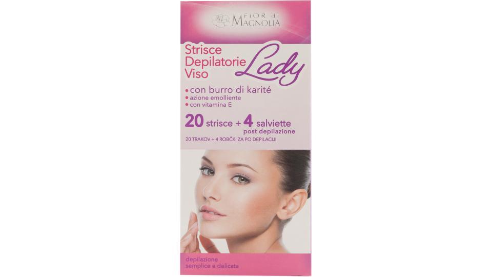 Strisce Depilatorie Viso   4 Salviette