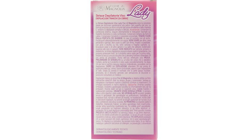 Strisce Depilatorie Viso   4 Salviette