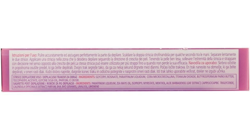 Strisce Depilatorie Viso   4 Salviette
