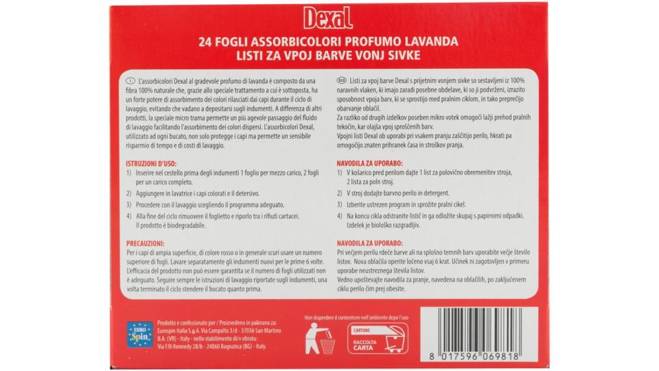 Foglietti Assorbicolori Profumati