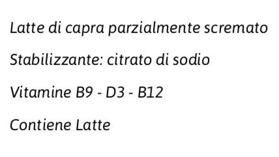 Latte di Capra Parzialmente Scremato