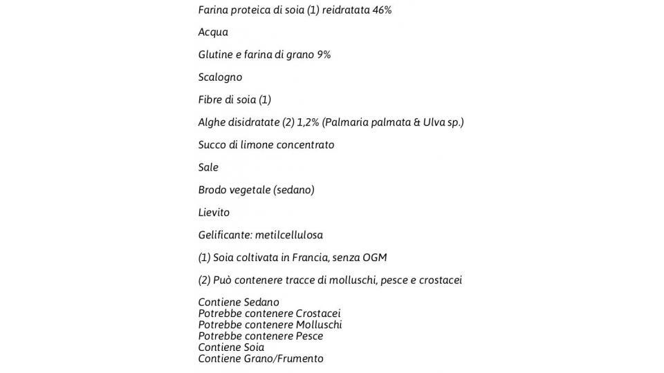 Burger Vegetale Alghe